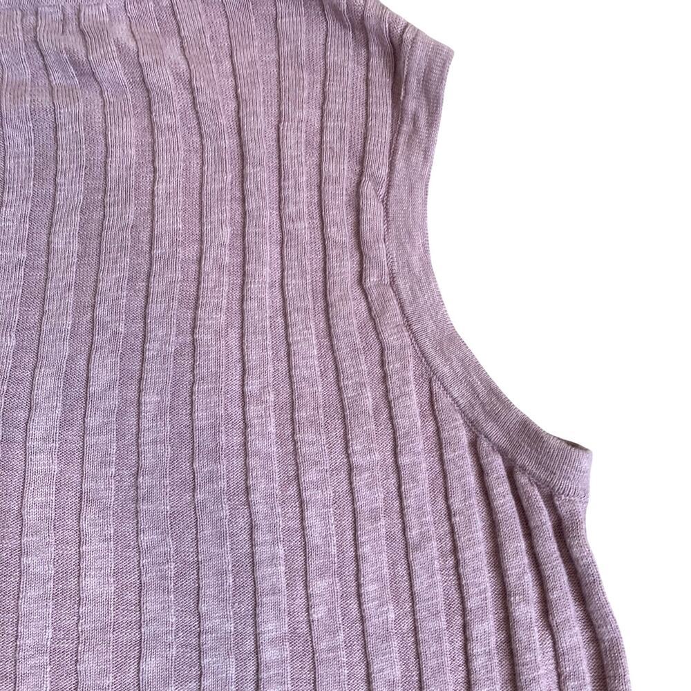 Free People Beach Sz L Veda Ribbed Knit Two Piece Skirt Set Dusty Mauve Pink - Picture 10 of 16